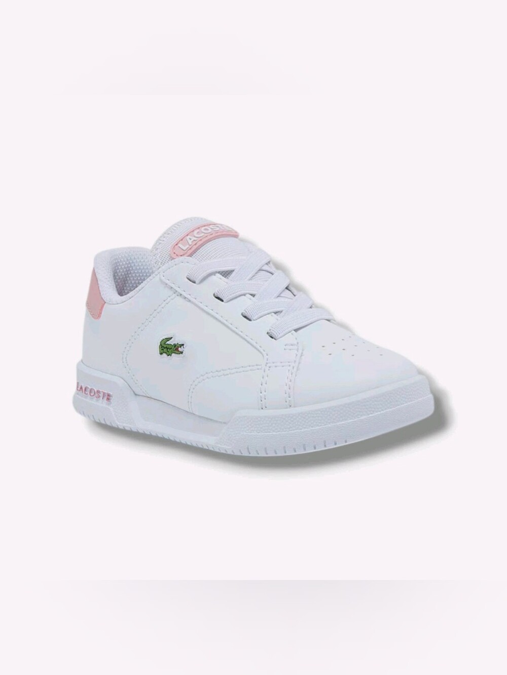 Lacoste Girls’ White Twin Serve Sneakers Size 6